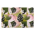 thumbnail image 1 of Large Bohemian Leaves Bathroom Mat Non Slip Quick Dry Super Absorbent Thin Bathroom Rugs,Cute,Bathroom Rugs Bath Mats Slip Resistant for Bathroom Living Room Entryway Kitchen Playroom,20x32 Inch, 1 of 5