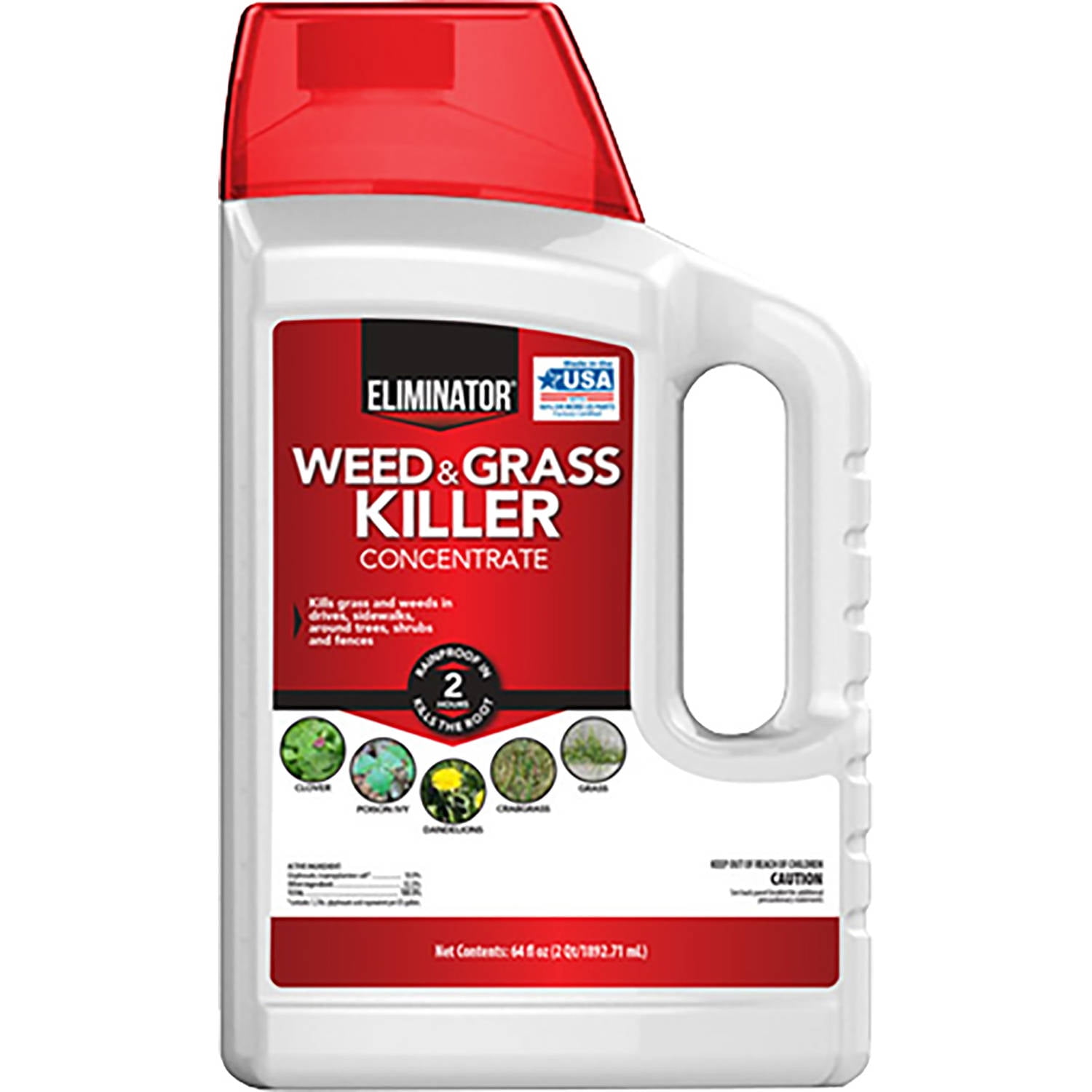 Eliminator Weed and Grass Killer Liquid Concentrate, 64oz