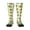 1 Black, variant on Avocado Doing Sport print thigh-high socks, crafted for both men and women with a stretchy, high-opaque design perfect for daily wear