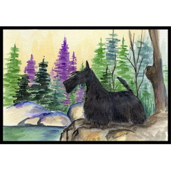 Carolines Treasures  18 x 27 in. Scottish Terrier Indoor Outdoor Mat