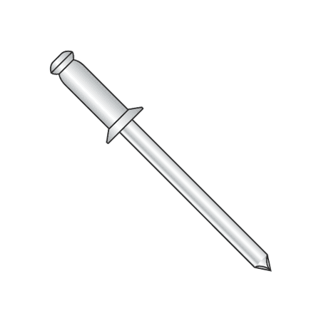 

3/16 x .25 -.37 (#66) Countersunk Blind Rivets / Aluminum Body / Steel Mandrel / Max Barrel Length: .575 (Quantity: 5 000 pcs)