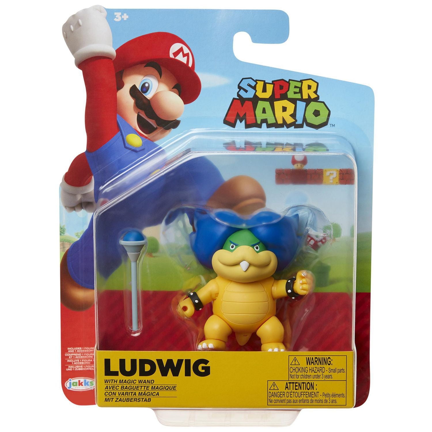 Figurine Nintendo de 4 pouce - Ludwig Von Koopa avec Baguette magique