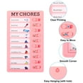 thumbnail image 5 of Uxcell Checklist Board Set, 2 Pcs Plastic Memo Chore Chart Task Schedule with Cardstock My Chore, Pink Blue, 5 of 6
