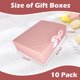 thumbnail image 2 of BoShahai 10 Cajas de Regalo con Tapas Caja de Regalo de Papel Kraft de 10,6x7,8x3,1 Pulgadas Rosa con Cinta Caja de Propuesta de Dama de Honor para Embalaje de Boda Regalo Magdalena de cumpleaños, 2 of 5