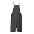 thumbnail image 4 of UPPADA Sales Today Clearance Jumpsuits for Women Dressy Spaghetti Strap Jumpers Baggy Wide Leg Rompers Summer Plus Size Overalls with Pockets Overalls for Women Jumpsuits for Women Dressy, 4 of 5