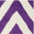 thumbnail image 5 of SAFAVIEH Cambridge Kaitlyn Zig Zag Stripes Wool Area Rug, Purple/Ivory, 2'6" x 4', 5 of 7