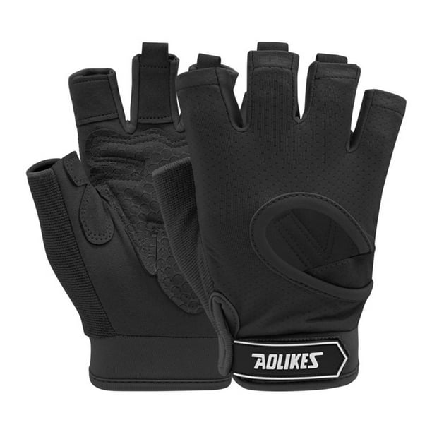 Naiovety 1 par de guantes de gimnasio de fitness con mancuernas ciclismo medio dedo guante de yoga entrenamiento manopla equipo de culturismo Type3 NO3