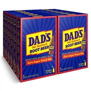 Dad's Old Fashioned Root Beer Singles To Go Sugar Free Powder Drink Mix 6 Sticks Per Box, 12 Boxes (72 Total Sticks)