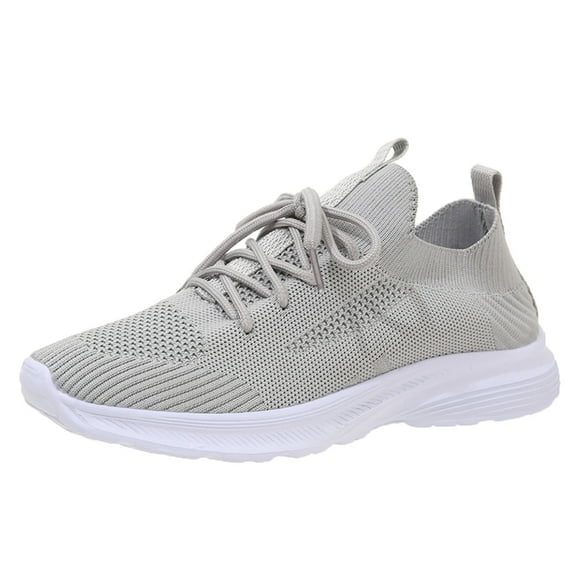 Rinsvye Spring and Summer Women Sneaker Guards Air 1 Women Sports Shoes Flat Bottom Women Sneaker Lightweight Flying Woven Mesh Womens 574V2 Sneaker Breathable Comfortable Solid Color Lace Up