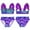 Purple, variant on iiniim Kids Girls 2 Pieces Bikini Swimsuits Ruffled Sleeveless Tank Top with Briefs Set Swimwear 2-16 Pegasus Colorful 4