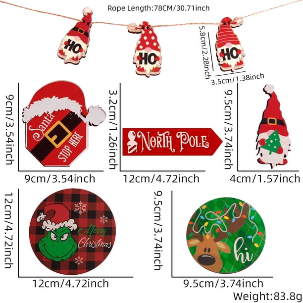 Juego de 3 letreros de madera para decoración de bandejas escalonadas navideñas, decoración de granja, estante de cocina, bandeja escalonada, regalo de inauguración de la casa