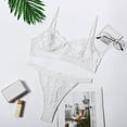 thumbnail image 4 of CNKOO 2Pcs Lace Hot Underwear Set Bra Underpant Gift for Women, 4 of 9