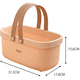 thumbnail image 2 of Bolsa de asas portátil para ducha, cesta de almacenamiento de plástico con asa, organizador de bañera Ofspeizc CPB-DE-WX210-1, 2 of 5