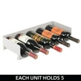 thumbnail image 4 of mDesign Water Bottle / Wine Rack Storage Organizer, 4 Pack - Light Gray, 4 of 7