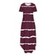 thumbnail image 4 of Vestidos de Verano de Mujer Casual Cuello Redondo Bolsillos de Manga Corta Impresión Vestido Largo, Vestido Ligero de Poliéster para Diario, Fiesta Y Primavera, 4 of 6