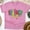 Azalea, variant on Colorful Teacher Shirt – Checkerboard Rainbow Bow T-Shirt, White, Size M