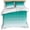 Green, variant on Teal Ombre Bedding 3 Piece Duvet Cover Set Full Size, Turquoise White Gradient Modern Abstract Art Soft Microfiber Comforter Cover with Zipper Closure & Pillowcases, FadeResistant Quilt Cover