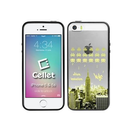 Cellet TPU / PC Proguard Case with Alien Invasion in NYC for Apple iPhone 5 &