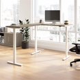 thumbnail image 1 of Scranton & Co Bureau Debout en Bois Manufacturé 60W en Forme de L en Hickory Moderne, 1 of 7