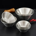 thumbnail image 2 of Cooking Ice Cream Creative Salad V-Shaped Bowl Plate Tableware Dinnerware SILVER 12CM, 2 of 8