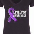thumbnail image 4 of Inktastic Epilepsy Awareness Women's V-Neck T-Shirt, 4 of 5