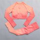 thumbnail image 3 of Gibobby Conjuntos de chándal Conjunto de ropa de yoga Moda Sexy Correr al libre Desnudo Ropa deportiva Ropa deportiva de secado rápido ajustada(Rojo, S), 3 of 4