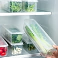 thumbnail image 2 of Shoreew 1/2/3/4Pcs Food Storage Box 1.3L Stackable Pasta Organizer Large Capacity Airtight Fridge Container with Safety Cover, 2 of 7