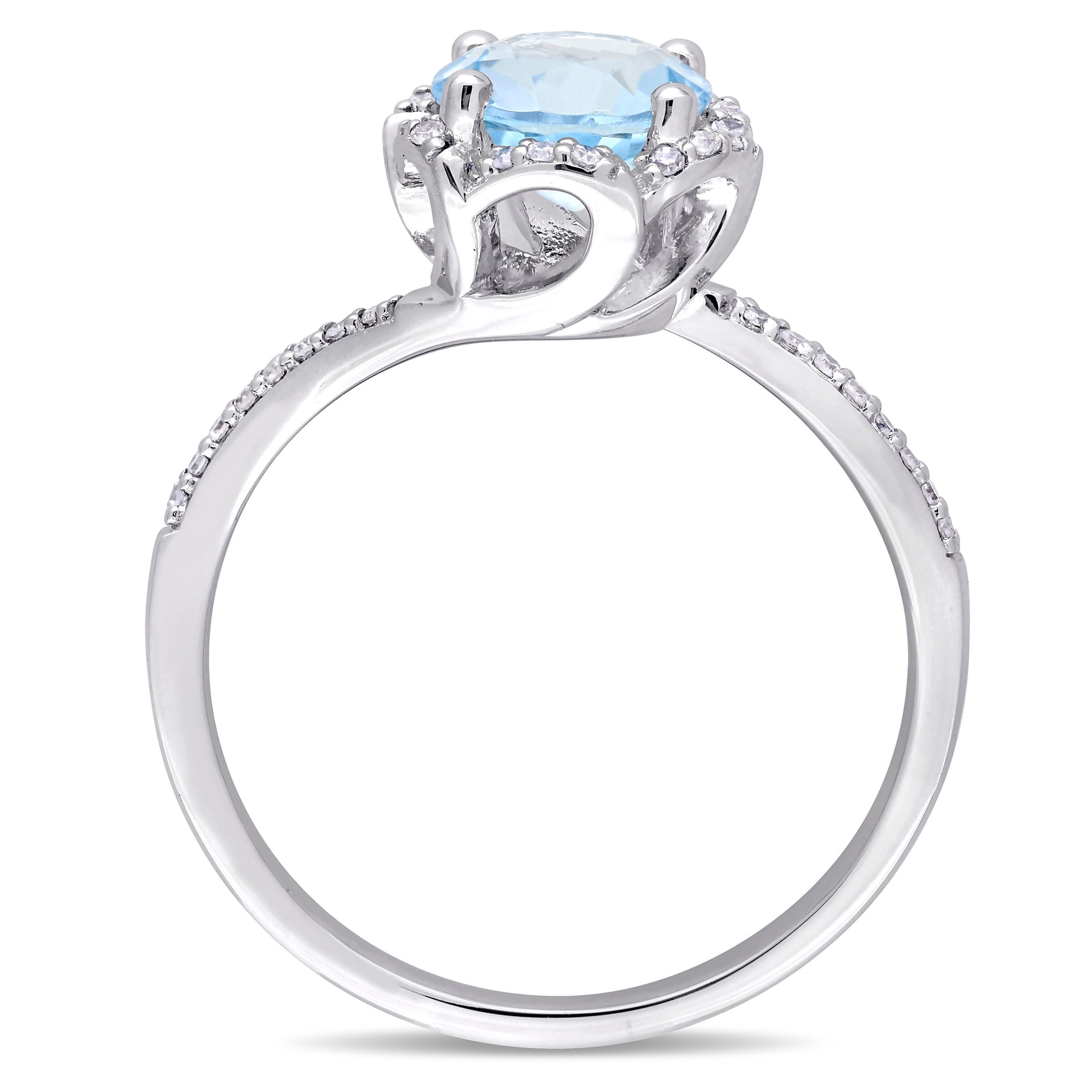 Everly Women's Topaz 14K White Gold Engagement Ring
