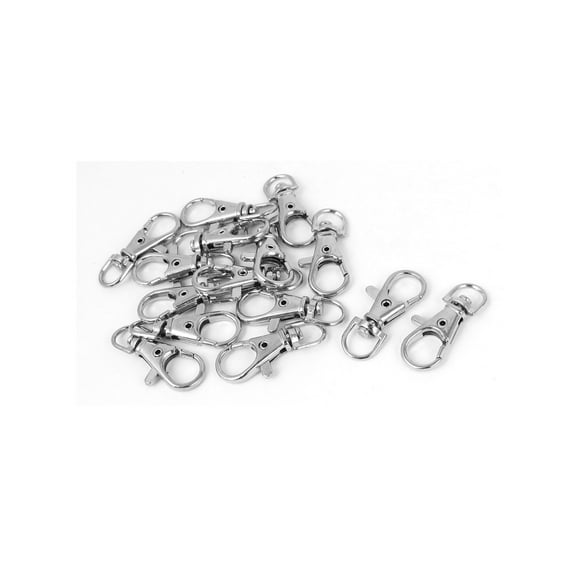 Metal Trigger Snap Hooks Keychains Lobster Swivel Clasps 15pcs