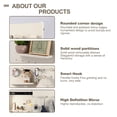 thumbnail image 5 of Wall Mounted Full Length Mirror, Full Body Mirror with Shelf, Full Body Mirror with Hook Wall Mounted Mirror with Multifunctional Design Panel, Bedroom, Living Room, Entrance, White, 5 of 6