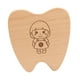 thumbnail image 3 of Caja de almacenamiento de dientes de bebé Saver Box Wood con compartimentos Soporte de almacenamiento de dientes Contenedor de dientes para niños para Chica, 3 of 8