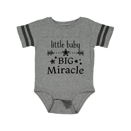 

Inktastic Little Baby Big Miracle Gift Baby Boy or Baby Girl Bodysuit