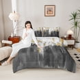 thumbnail image 4 of Homewish Oil Apinting Aesthetic Bedding Comforter Set,Modern Graffiti Twin Comforter Sets,Black Gray White Bedding Set For Girls Kids,Super Cozy Room Decor Reversible,2-Piece, 4 of 8