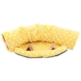 thumbnail image 4 of Cama túnel plegable para gatos: divertido juguete colgante para jugar en interiores. Amarillo, 4 of 9