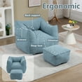 thumbnail image 2 of Homefun Bean Bag Chair for Adults & Kids -Plush Lounger Memory Foam Lazy Sofa Ottoman Durable for Patio/Living Room, 2 of 7
