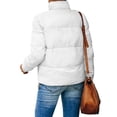 thumbnail image 4 of Winter Fashion Women Casual Zipper Jacket Lightweight Puffer Coat, 4 of 5