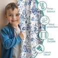 thumbnail image 3 of Blackout Kids Curtains,Pioneer Flower Floral Print Pattern Childrens Insulated Curtains Set Of 2,Bedroom Essentials,Toddler Room Decor 42"x84", 3 of 5