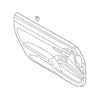 Genuine OE Porsche Door Trim Panel - 991-555-993-63-RAJ