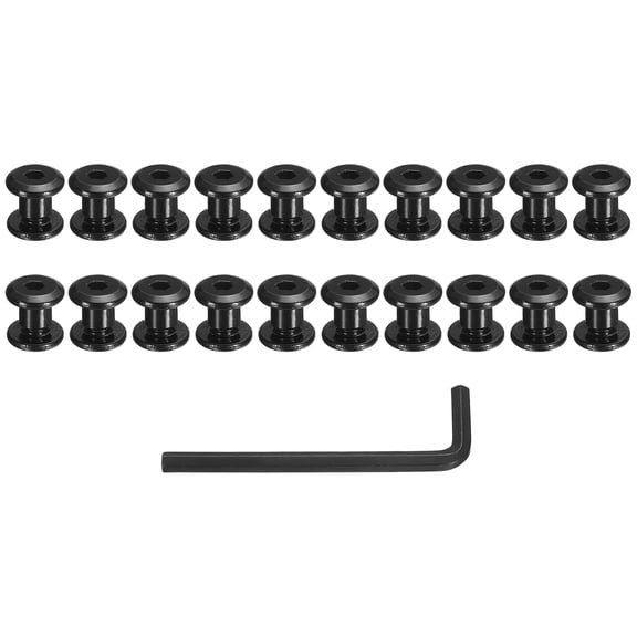 20 Sets Binding Post Screw Female M5*6*Φ6 Hex Drive Socket Cap with Wrench