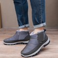 thumbnail image 4 of Xmyrz Snow Boots For Men Waterproof Indoor Versatile Recreation Non- Cozy Wide Calf Boots Winter Boots Mens Shoes, 4 of 9