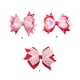 thumbnail image 3 of Guardurnaity Pinza para el pelo con lazo para niñas, horquillas con forma de corazón, pasadores, tocados Accesorio para el cabello rojo doble capa, 3 of 6