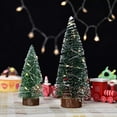 thumbnail image 3 of Adornos para árbol de Navidad Hagao, miniárboles de nieve y escarcha, 15 cm, 4 unidades, 3 of 7