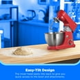thumbnail image 4 of Midea 5-Quart Tilt-Head Stand Mixer, 300W Kitchen Electric Mixer with Bowl, Attachments & Splash Guard, Red, 4 of 9