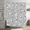 thumbnail image 7 of JOOCAR Merry Christmas Shower Curtain, Snowman and Snowflake on Grey Background Digital Print, Fabric Bathroom Decor with Hooks, 72 x 72 inches Polyester waterproof fabric with 12 hooks, 7 of 7