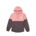 thumbnail image 2 of Victoria's Secret Pink Women Varsity Colorblock Pullover Hoodie Pink Charcoal Gray Size Medium NWT, 2 of 3