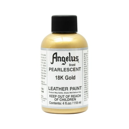 UPC: 0086366744550 | Angelus® Pearlescent Leather Paint  4 oz. 18k Gold