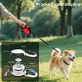 thumbnail image 5 of Retractable Dog Leash with Chew Proof Cable,26Ft Heavy Duty Dog Leash for Medium Large Dogs up to 110lbs,360°No Tangle,One-Handed Brake,Pause,Lock(Red), 5 of 7