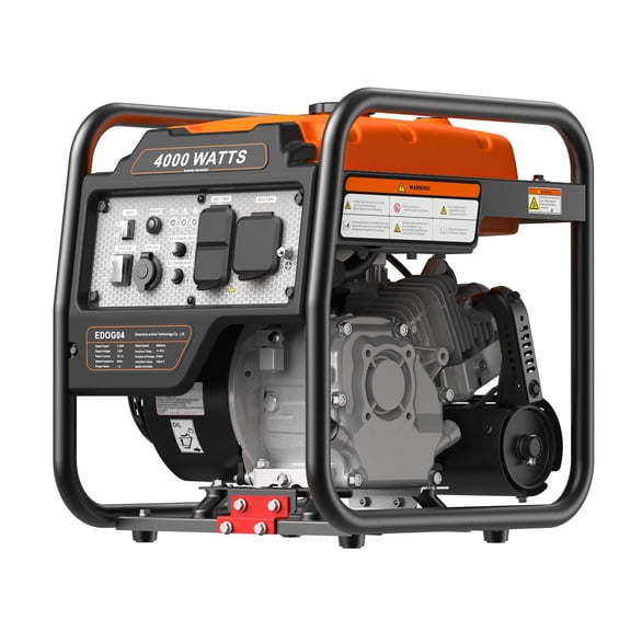 Efurden 4000W Portable Inverter Gas Generator, Open Frame Generator with Low, RV-Ready for Outdoor and Home
