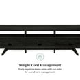 thumbnail image 6 of Walker Edison Mid-Century Modern Storage TV Stand for TVs up to 80”, Black, 6 of 12