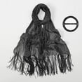 thumbnail image 4 of ZEBLIOSO 2 Pieces Women's Wedding Evening Shawl and Wrap Glitter Metallic Party Dresses Scarf with Fringe, 4 of 4